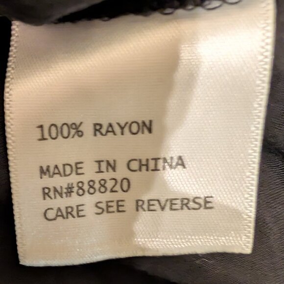 Adrienne Vittadini 100% Rayon V-Neck Blouse 3/4 Sleeve Size 1X - Picture 9 of 10